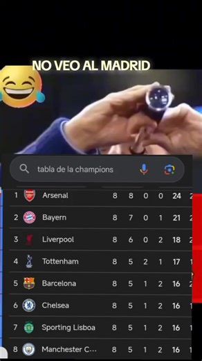 No lo veo el real madrid 😂