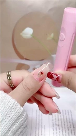 DIY Perfect Nails at Home Easy Nailare Gel Nail Stickers Tutorial #NailArt #DIYBeauty 🤩