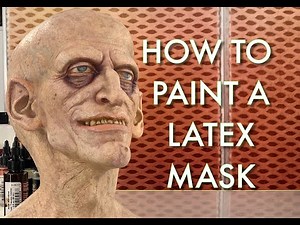 HOW-TO PAINT A LATEX MASK Part 4