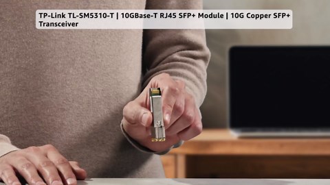 TP-Link TL-SM5310-T | 10GBase-T RJ45 SFP+ Module | 10G Copper SFP+ Transceiver | SFP+ to Ethernet | Plug and Play | Hot Pluggable | Up to 30m distance| | Durable Metal Casing | Versatile Compatibility
