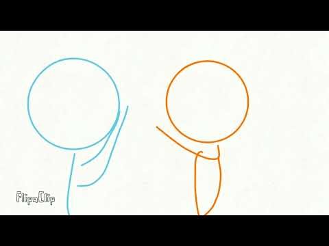 flip clip animation blue vs red fighting #redvsblue#flipclip