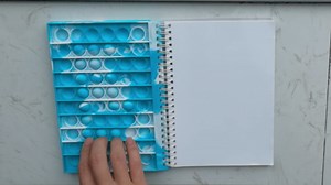 Notebook Popping Fidget toys, Push Pop Bubbles Diary Scratch Book, Stress Relieving Gifts for Back to School Homecoming Day, Paper Notes with Silicone Poppers Cover for Kids Boys Girls (Rainbow): Amazon.com: Office Products