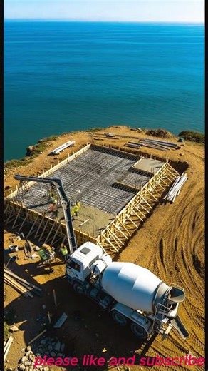 Modern Cliff House Construction Time Lapse | From Empty Land to Luxury Ocean Villa