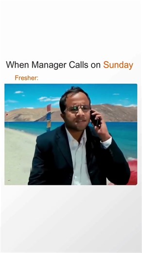 When Your Manager Calls on Sunday Fresher vs Experienced Employee 😂 Every Working Person Will Relate
