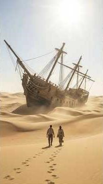 Stranded in a 18th Century Ghost Ship: Desert Galleon #survival #ASMR #Bushcraft #asmrbuilding