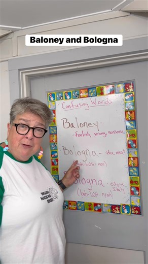 Learn the pronunciation and meaning of these two words. Bologna is a meat and a city! Learn this and more! #education #learning #speakenglish #english #EnglishLearning #humor | English Makes No Sense