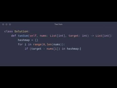 LeetCode Two Sum in Python | Optimal HashMap Solution Explained 🚀 (O(n))