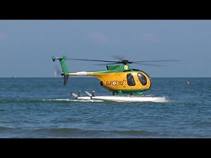 Helicopter Water Landing Hughes OH-6 Cayuse NH-500MD Guardia di Finanza