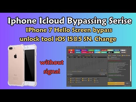 IPhone 7 plus Hello Screen bypass unlock tool iOS 15.8.5 SN. Change