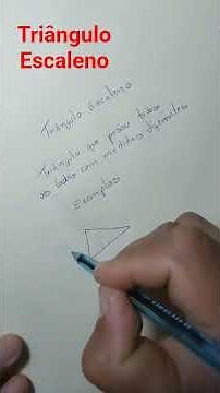 Triângulo escaleno #auladematemática #vamosaprenderjuntos #aprender #enem #calculo #matematica