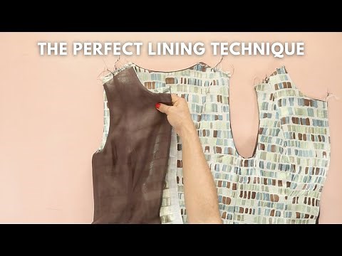 How to line a dress perfectly for a professional finish (simple steps)