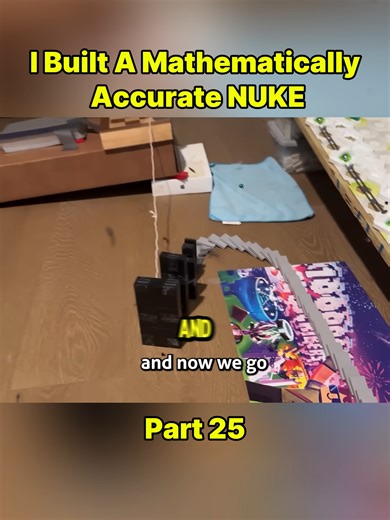 I Built A Mathematically Accurate NUKE in Minecraft! part 25#minecraft #minecraftbuilding #minecraftbase #viral