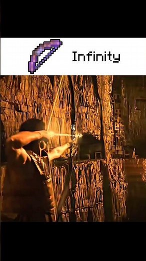 Minecraft Bow enchantments in real life. 🏹 #minecraft #minecraftshorts