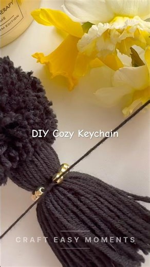 Cozy Keychain That Looks Expensive #diy #crafts #shorts