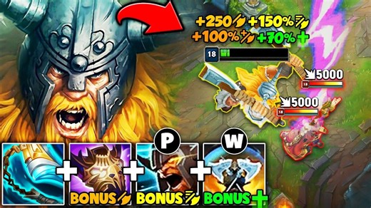 TC Zwag - 奥拉夫 血量越低越强（25% HP = 上帝模式解锁）