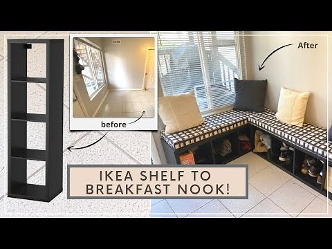 IKEA KALLAX SHELF TURNED BREAKFAST NOOK BENCH!