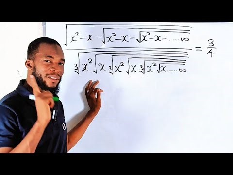 Solving a Concocted Infinite Radical Equation