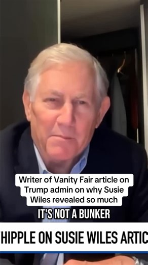 MeidasTouch on Instagram: "Whipple to @katiephang: Susie Wiles is in a bubble, as are all those White House staffers you saw in that portfolio in Vanity Fair. They’re talking to themselves. It’s not a bunker mentality so much as it is a bubble mentality. And when you’ve been in the world too long without talking to journalists, you tend to believe what you’re saying, and you say stuff that to the outside world sounds crazy. Except you’ve been in the bubble so long — you don’t know it. Full video