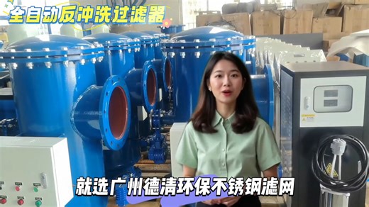 德清环保全自动反冲洗过滤器 压差控制自动排污 不锈钢滤网 循环水系统专用过滤装置