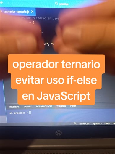 operador ternario en JavaScript