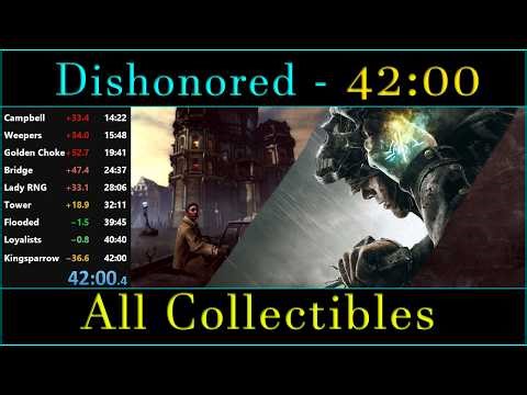 Dishonored - All Collectibles Speedrun 42:00 PB