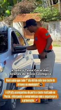 Prevenção: Confira o cronograma de testes das sirenes (Pontal)