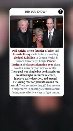 The Record-Breaking Gift Fighting Cancer