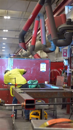 From prefab to final install a full look at the structural steel beams we built and set in place to support ductwork on a recent project. Our team handled every stage: fabrication, site prep, rigging, and installation, ensuring a precise and reliable result for our client. #wherethebestarebuilt | Cox Engineering