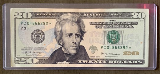 2017A 20 Star Note PC04866392* Atlanta C District Crisp Uncirculated FRN - Etsy