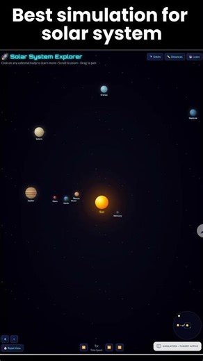 solar system simulation//best app to visualise physics