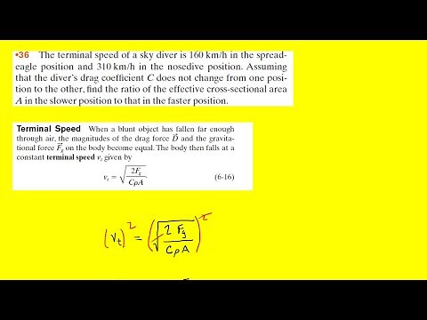 The terminal speed of a skydiver is 160 km/h