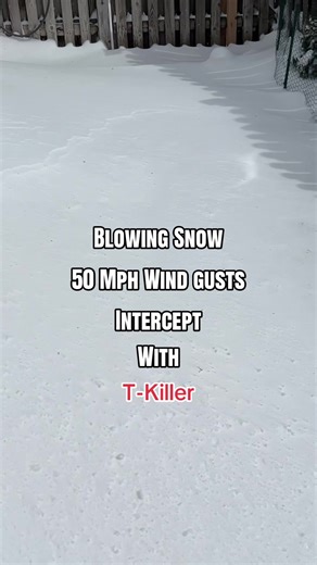 Blowing snow intercept after an Intense 3-5 inches of snow and freezing rain during a blizzard. #cardboard #cardboardinterceptor #cardboardtornadointerceptor #fyp #blowingsnow