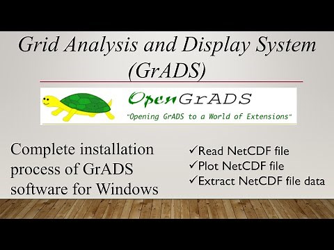 OpenGrADS download and installation process for Windows | NetCDF file | Karan Singh