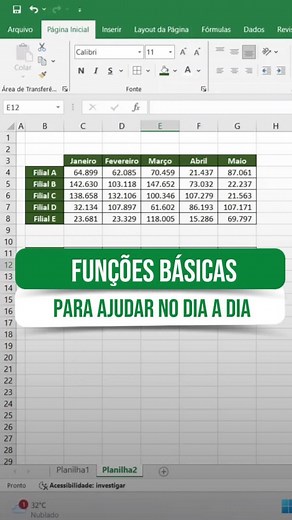 Aprenda Funções Básicas do Excel para o Dia a Dia