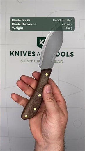 Condor Nessmuk Knife CTK230 4HC Bead Blasted 1075, Walnut, fixed knife