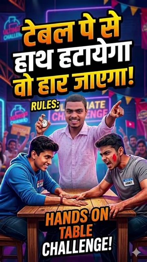 HANDS ON TABLE CHALLENGE.#shorts #viral #video