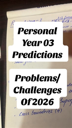 Numerology Reveals Personal Year 03 Predictions - Challenges/ Problems you will face in 2026 #numerology #numerologia #numerologyreading #predictions #prediction