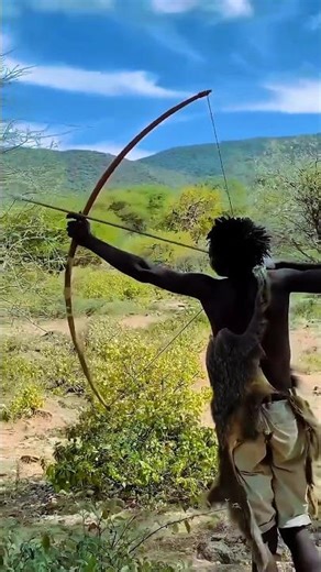 Silent Bush Hunt | African Archers Approach Monkey Troop.#shorts #money