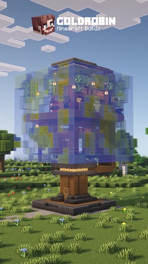How to Build a Minecraft Globe House Tutorial by Goldrobin