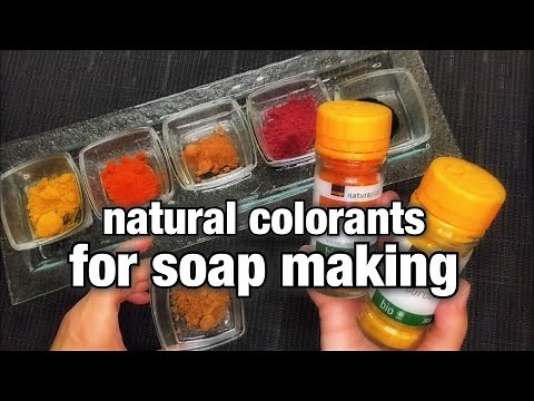 Natural Colorants for Soap Making- can you use herbs and spices from the supermarket to color soap?