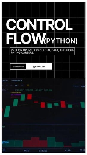 If, Else, Loops — Python Flow Made Easy 🐍#pythonprogramming #flowcontrol #if #coding #whatnext