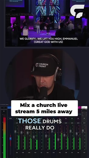 Mixing a church live stream from 5 miles away! Remote Mix by BoxCast is a game changer. #LiveStream #AudioEngineer #RemoteMix #ChurchTech