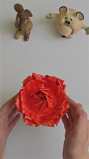 🌼✨ How to Make a Rose from Simple Printer Paper | Easy DIY Flower #diy #aestheticdiy #paperrose