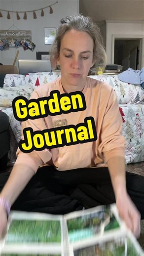 Working on the end of my 2025 garden journal! I love being able to get creative and scrapbook in the journal. Plus I love to look back at pictures from the year! #garden #gardenjournal #journal #scrapbooking #walmart