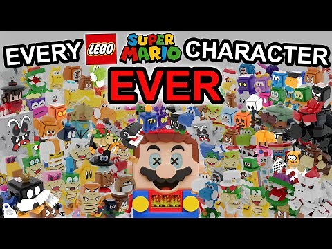 EVERY LEGO SUPER MARIO CHARACTER EVER! | All My Lego Super Mario Custom Characters!