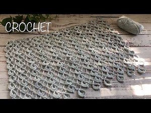 How to Crochet Lacy Stitch for Shawl, Wrap, Scarf, Curtains, etc. VERY EASY. Crochet Video Tutorial