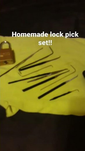 Homemade Lock Picks! DIY SURVIVAL!!!