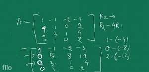 Q Find the rank of matrix by Reducing it to normal form. \[ \be... | Filo