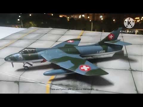 #64 Hawker Hunter F.Mk.58 (1/72 Corgi) Swiss Air Force La Patrouille Suisse