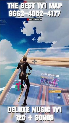 BEST 1V1 MAP WITH MUSIC IN #fortnite | DELUXE MUSIC 1V1 125+ SONGS